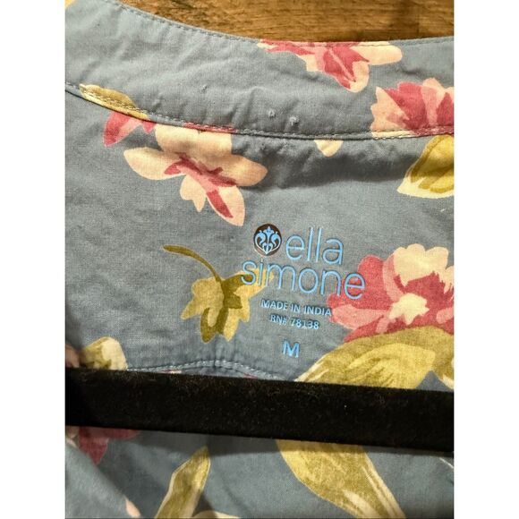 Ella Simone Cotton Robe pockets size medium - Picture 3 of 8